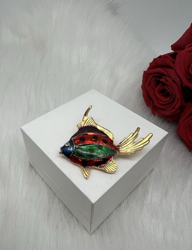 Vintage brosche fisch - vintage,