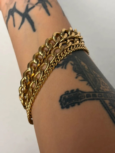 Mehrreihiges panzerarmband - mehrreihiges,