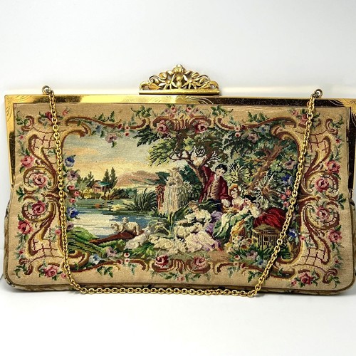 Vintage tapisserie abendtasche - vintage,