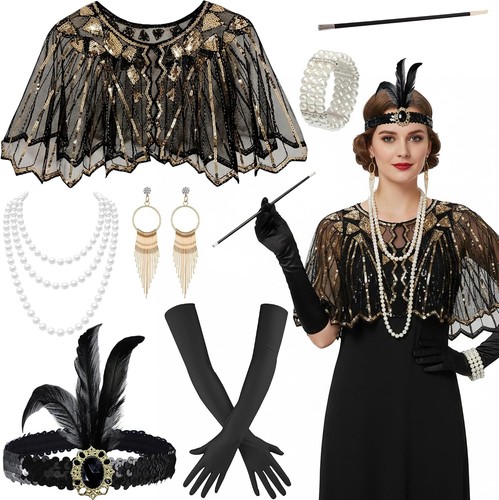 20er jahre accessoires set - 20er,