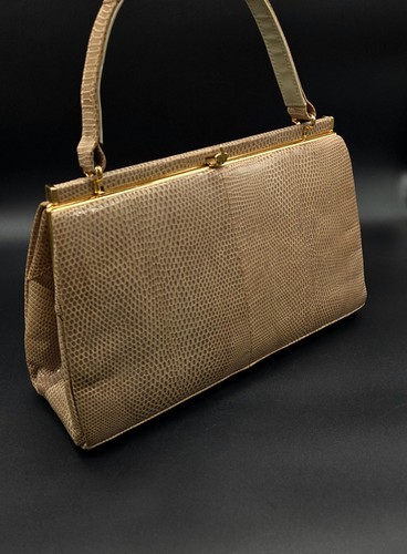 Vintage leder handtasche - vintage,