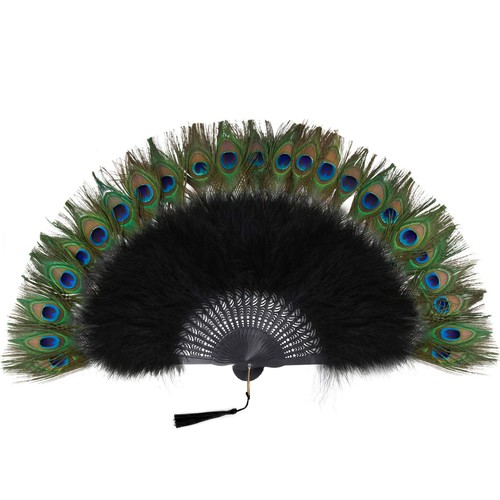Pfau feder fächer - feder,