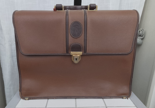 Vintage trussardi leder ordner - vintage,