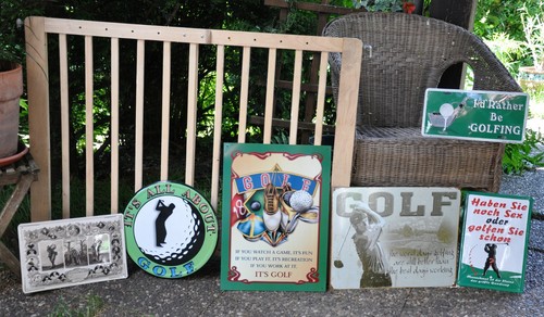 Golfer blechschild golfclub - golfer,