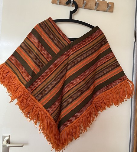 Vintage cape poncho mit - vintage,