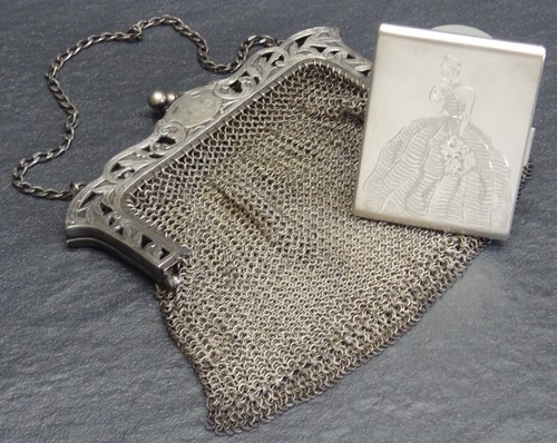 Vintage jugendstil abendtasche - vintage,
