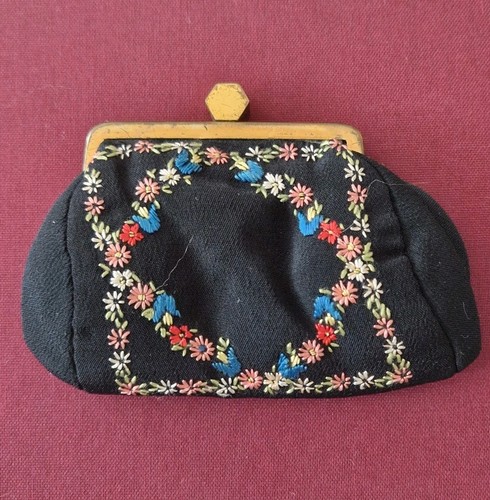 Vintage petit point - vintage, geldbörse