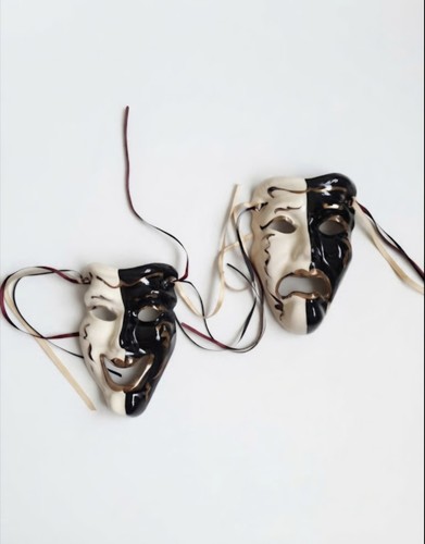 Vintage mardi gras masken set - mardi,
